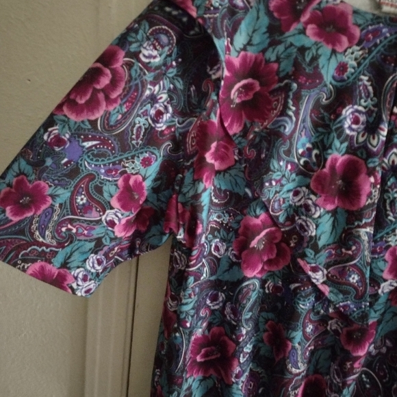 Vtg Just 4 Floral Top 20W - Picture 5 of 6